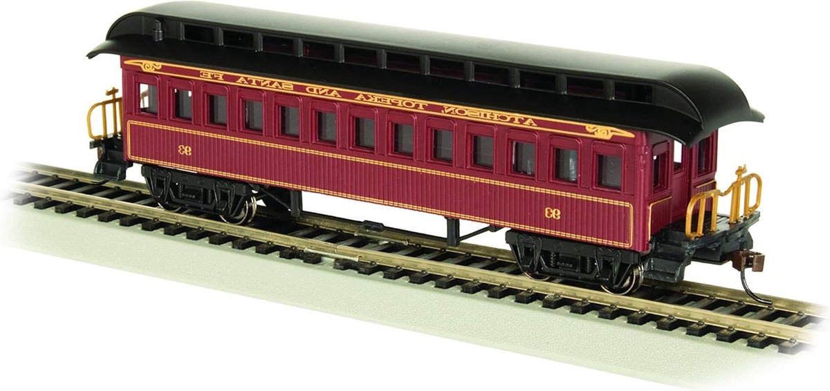 Houten Rijtuig - Modelwagon Personenwagen - Modelbouw Treinen - Spoor H0 - 1778 x 33 x 508 cm - Houtkleur