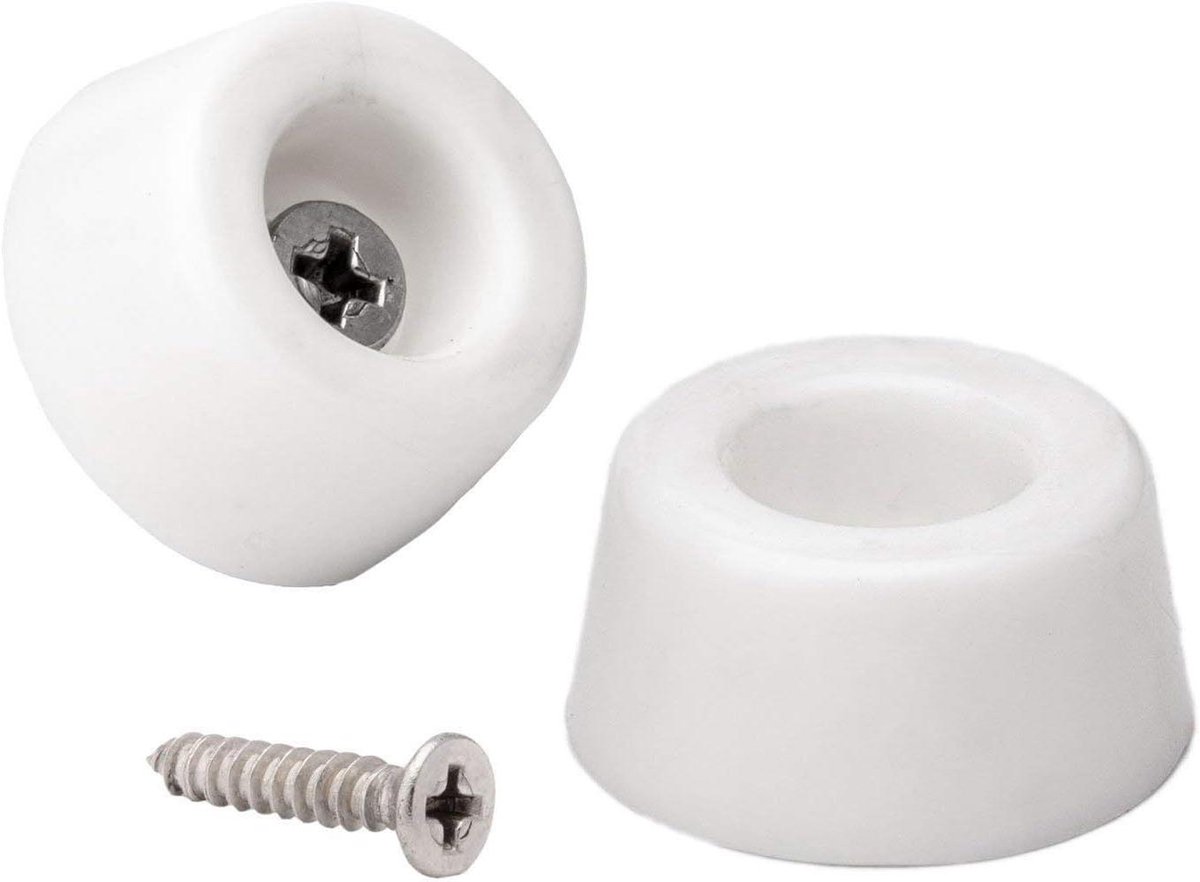 Meubelpads Rond - Glijders Vloerbeschermers - Meubels Beschermen - Geluid Dempend - 20 stuks - Wit