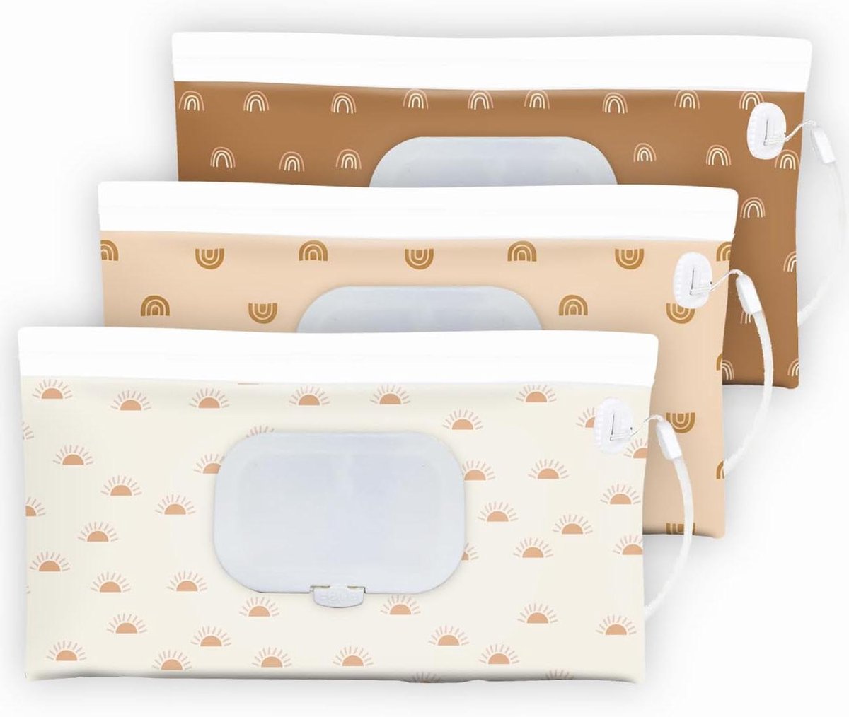 Babydoekjes Dispenser - Wipes Houder - Reizen - Bohemian Chic - 24 x 14 x 5 cm - Bohemian