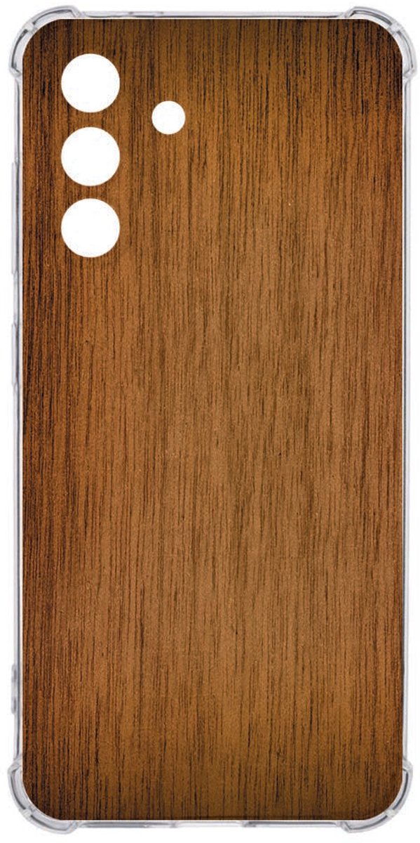 Samsung Galaxy A36 Back Cover - Donker Hout TPU Valbestendig