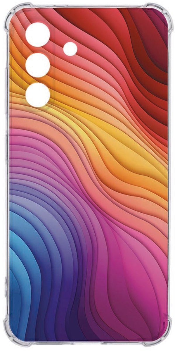 Samsung Galaxy A36 Back Cover - Regenboog TPU Antishock