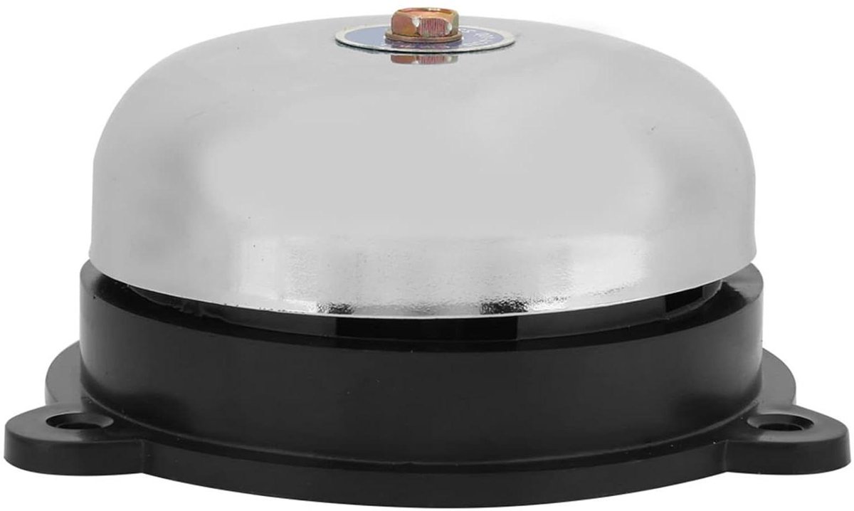 Elektrische Deurbel - Geluidssignaal Bel - Alarm Systeem - RVS Type - 220V 10W - Zilver