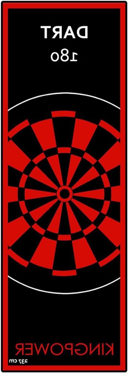 Dart Tapijt Mat - Dartmat Loper - Vloerbescherming Dartbord - Afstand Beschermingsmat - 237 x 80 cm - Design 19