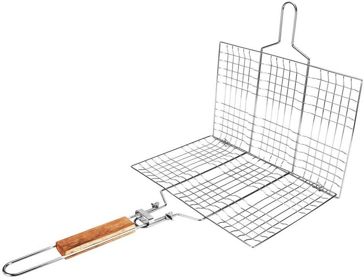 Professioneel BBQ Grillnet voor Gegrilde Vis, Groenten en Vlees