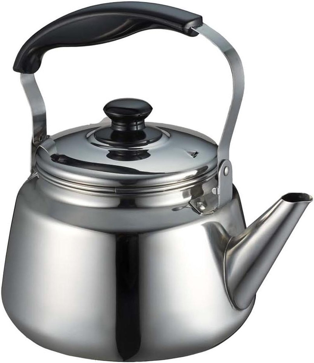 Waterkoker Roestvrij Staal - Theepot Kookpan - Water Koken - Brede Mond - 3.0L - Rood