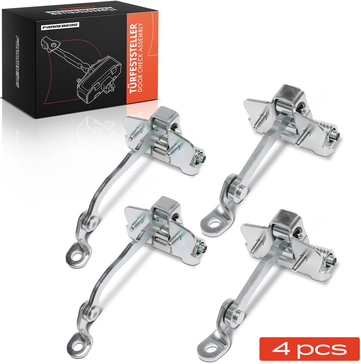 Frankberg 4x Deurbegrenzer Voor Achter voor Peugeot 206