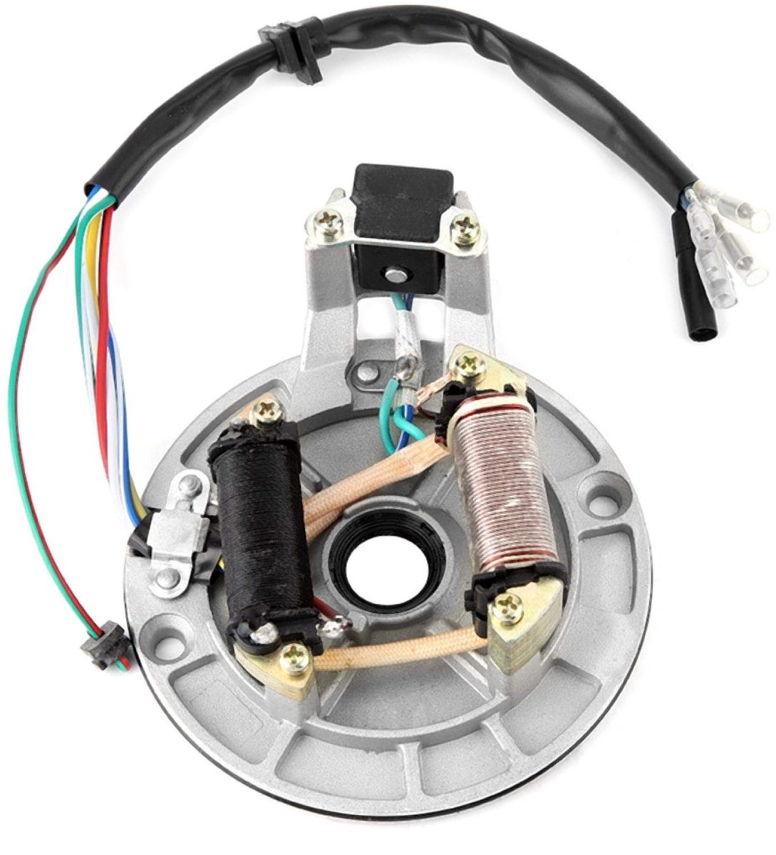 aladdien - Starter spoel - Pit Bike Stator Flywheel - Hoogwaardige vervangingsonderdeel - Aluminium - Ontstekingsaccessoires - Betrouwbare kwaliteit..
