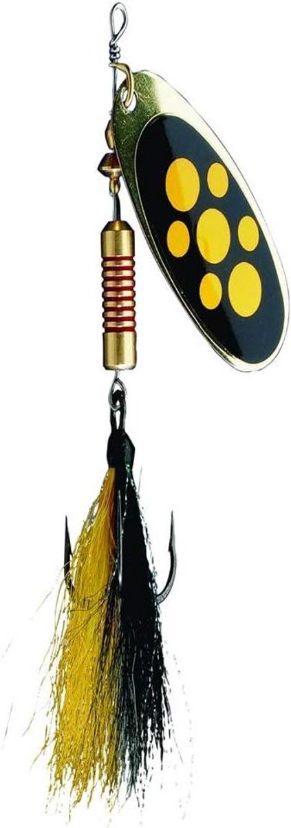 Spinner Vishaas - Spinneraas Vissen - Vissen Vangen - Extra Aantrekkelijkheid - 4 g - Blacky