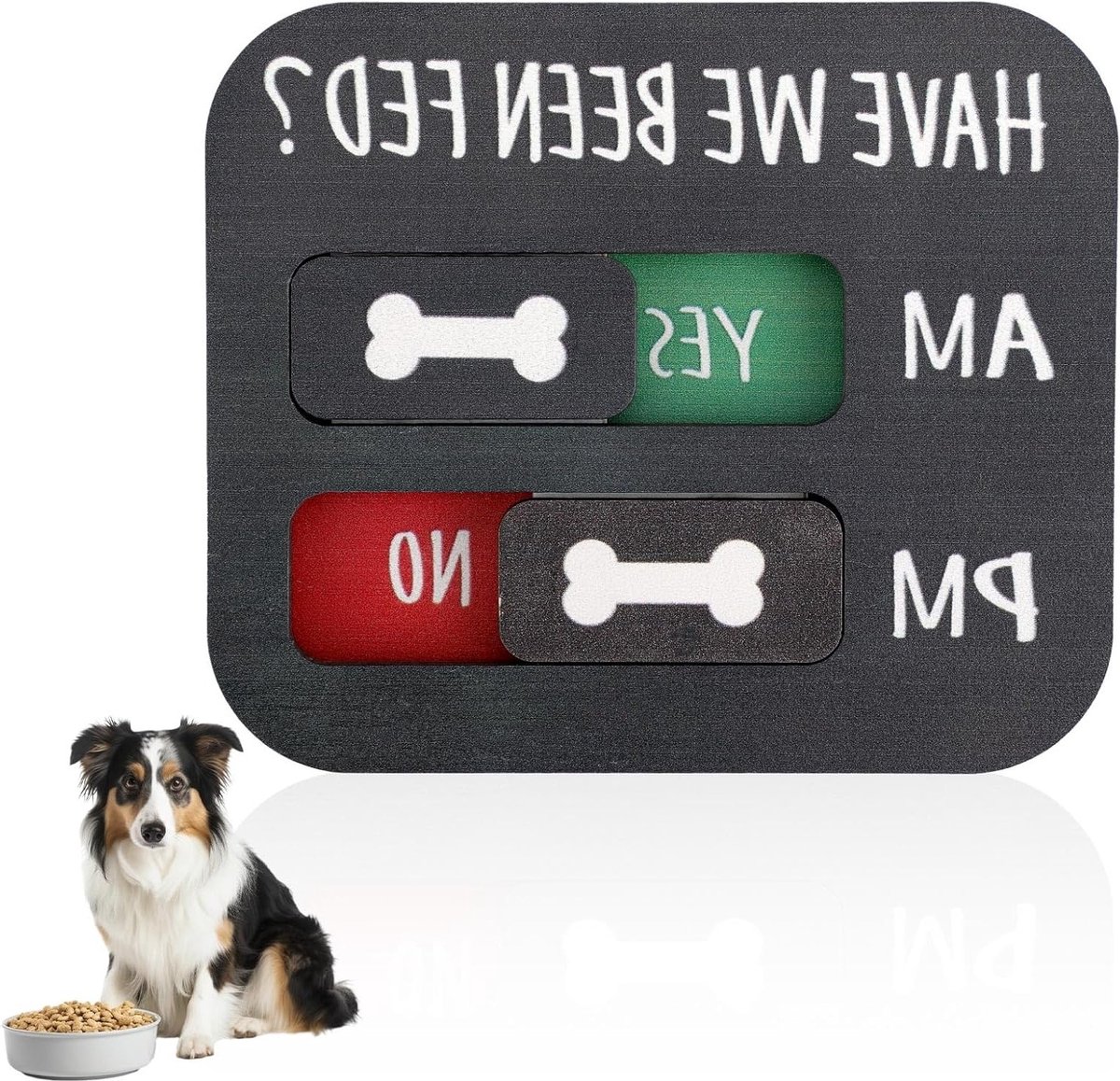 Herinnering aan het voeren van honden, Sterke magnetische kracht - Hebben We Gevoerd Tracker - Het voeren van huisdieren, AM/PM, Dagelijkse indicatie om te voorkomen dat honden en katten te veel of te weinig gevoerd worden