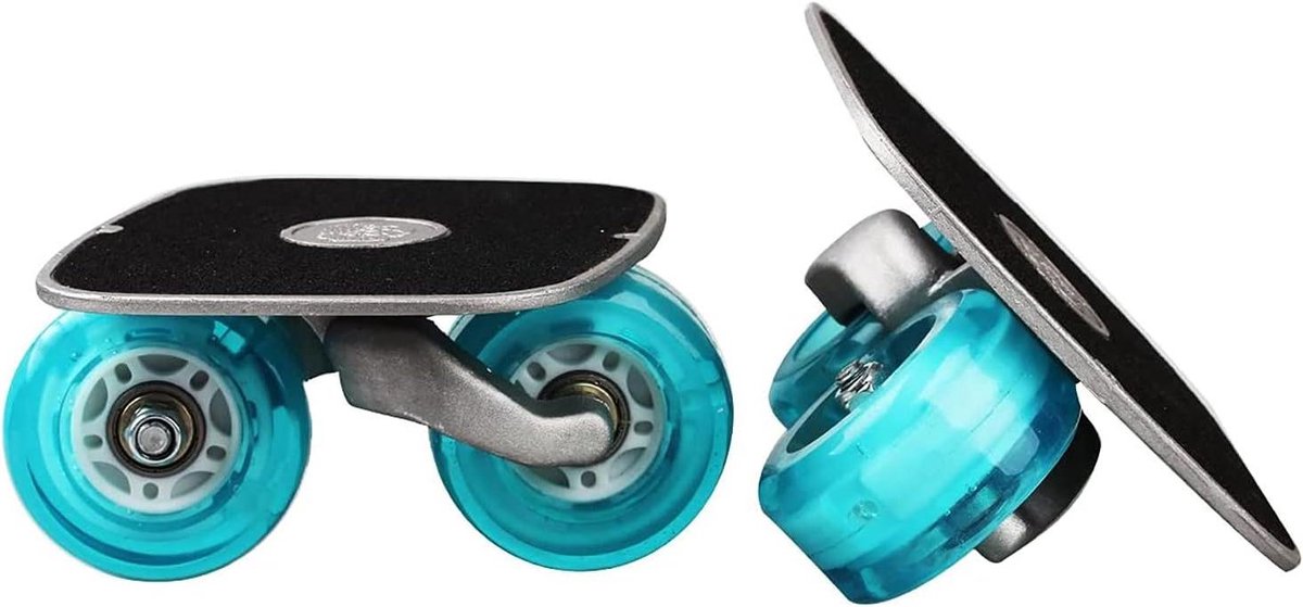 Drift Board Skates - Roller Board - Stunt Rijden - Aluminium Truck - 7 Centimeter Wiel - Blauw