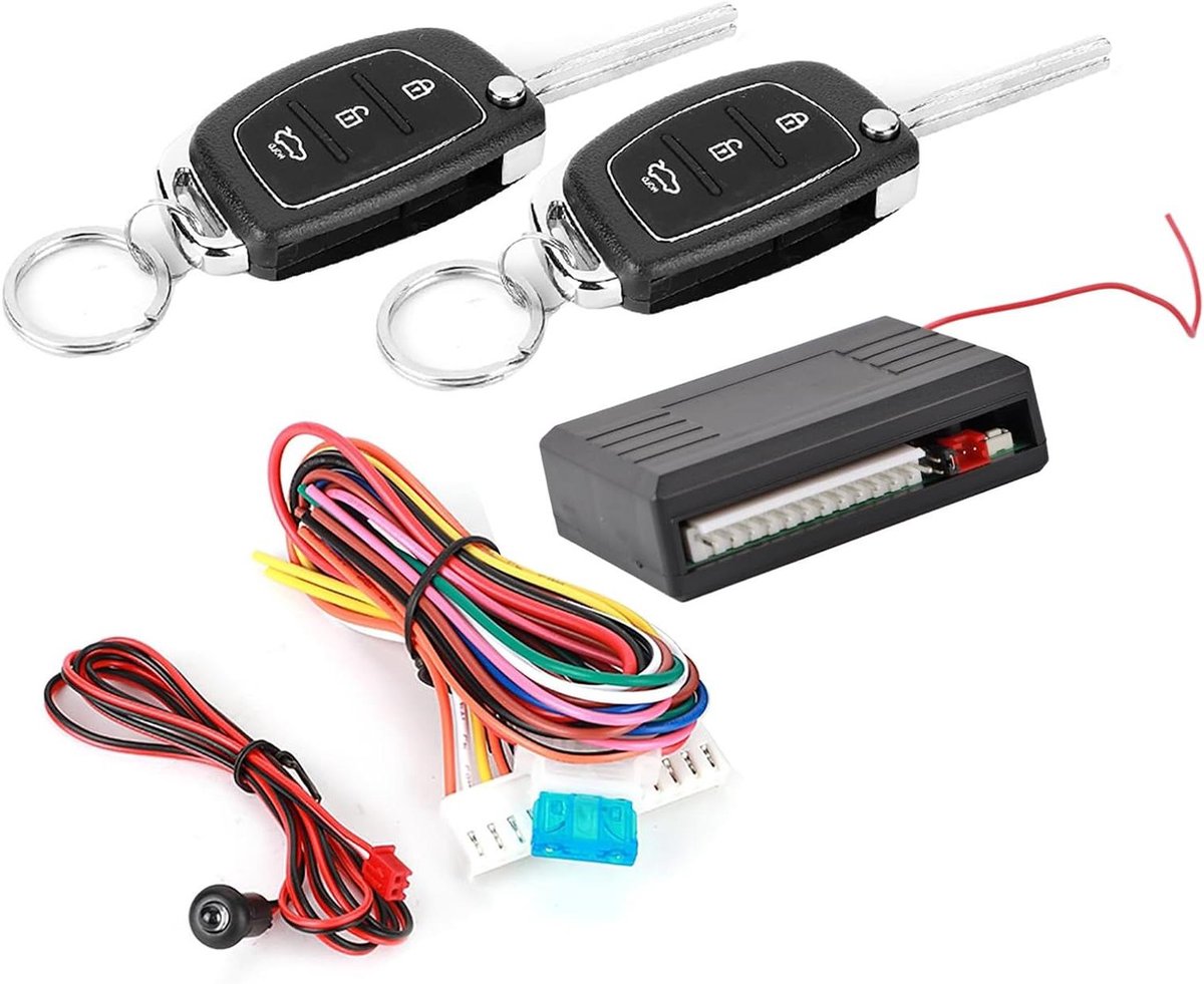 Keyless Entry Systeem - Centrale Vergrendeling - Auto Beveiligen - Afstandsbediening 100m - 3 Knops - Zwart