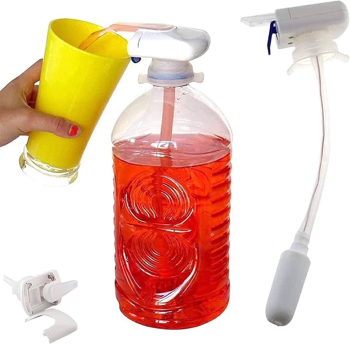 Automatische Drinkdispenser voor Feesten met Drinkrietje, Ideaal voor Sappen en Dranken, Handig en Makkelijk in Gebruik