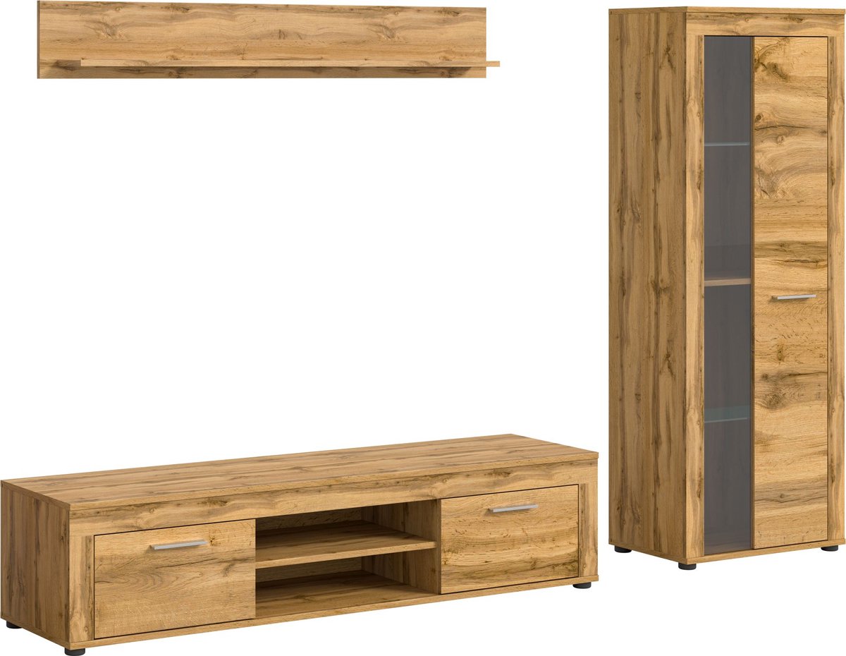 Jam wandkast J14 systeem eiken decor.