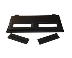 Aquarium Afdekking - Aquarium Verlichting - Vissen Voeren - Met Voeropeningen - 120x50 cm - Zwart