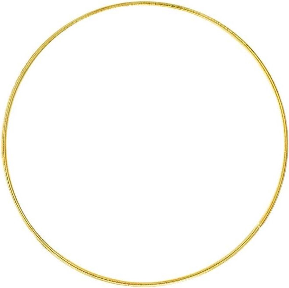 Metalen Draad Hoepels - Ringen voor Knutselen - Decoratie Maken - Gepolijste Gouden Afwerking - 5 inch - Goud
