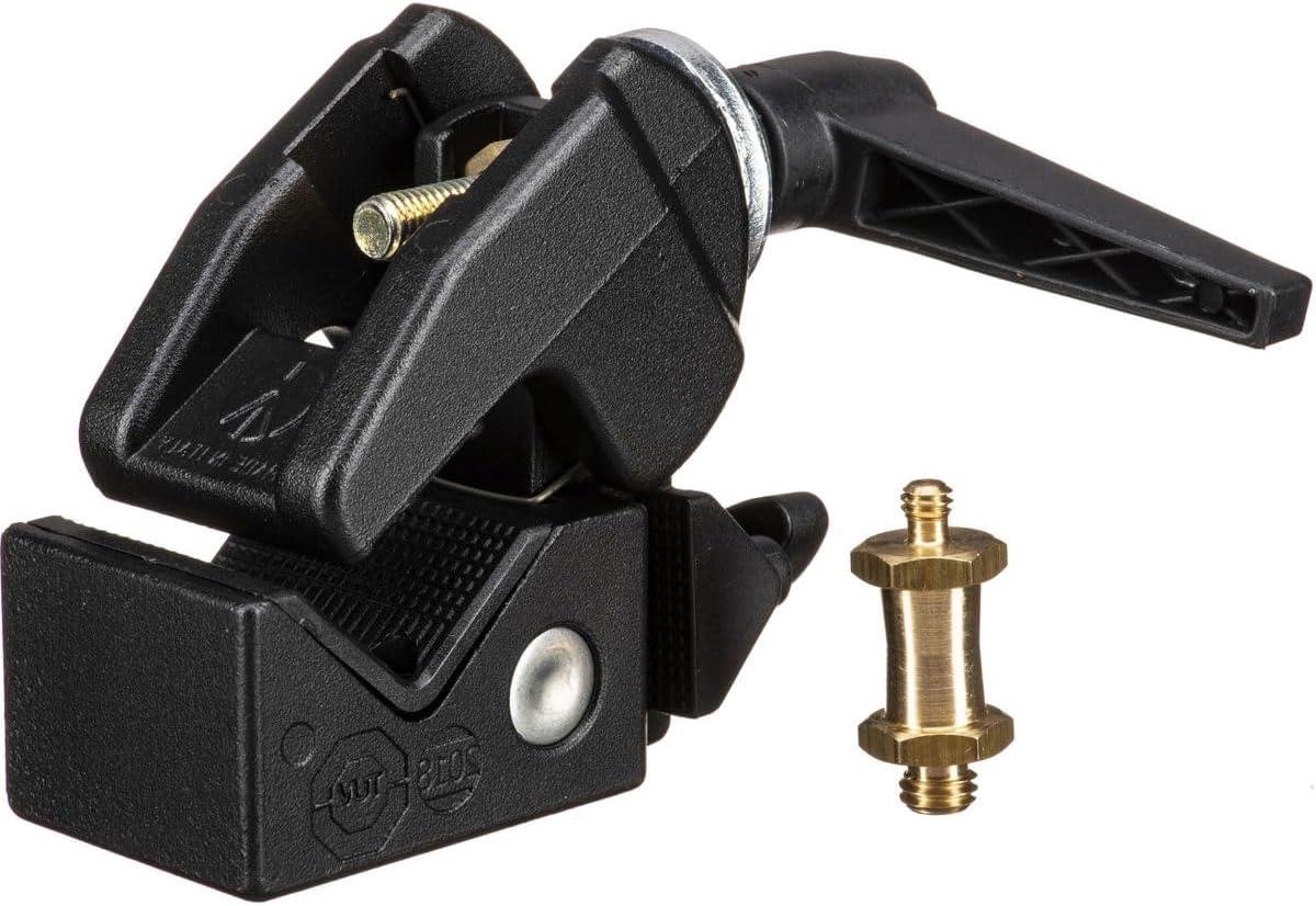 Super Klem - Camera Klem - Apparatuur Monteren - Verstelbare Grip - 0.5 tot 2.1 inch - Zwart