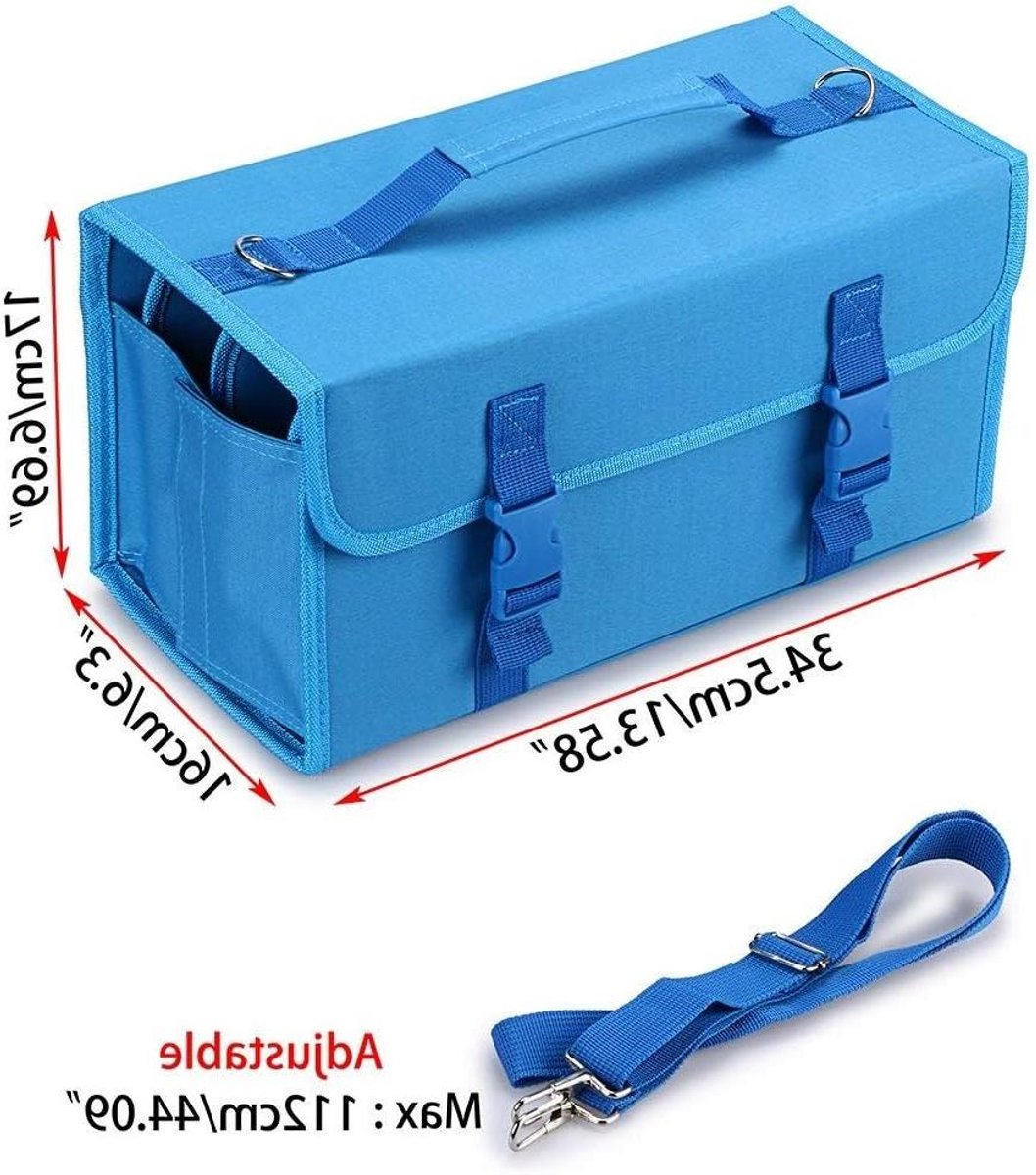 Etui Tas - Pennendoos Opberger - School Benodigdheden - Hoge Capaciteit - 60 Markers - Paars