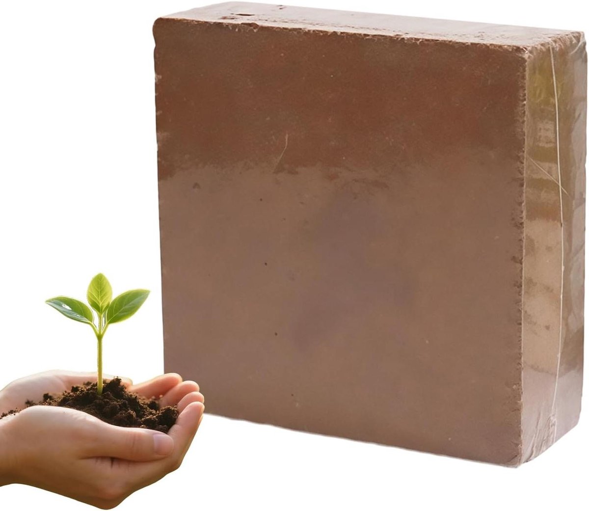 Biologische Potgrond - Natuurlijk tuinblok - Planten Kweken - Optimale Wortelgroei - 300 gram - Natuurlijk