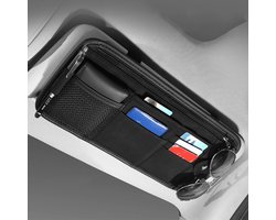 Autozonneklep Organizer - Opbergvak Auto - Auto Interieur Net - Meerdere Vakken - Voor M-NV - Zwart