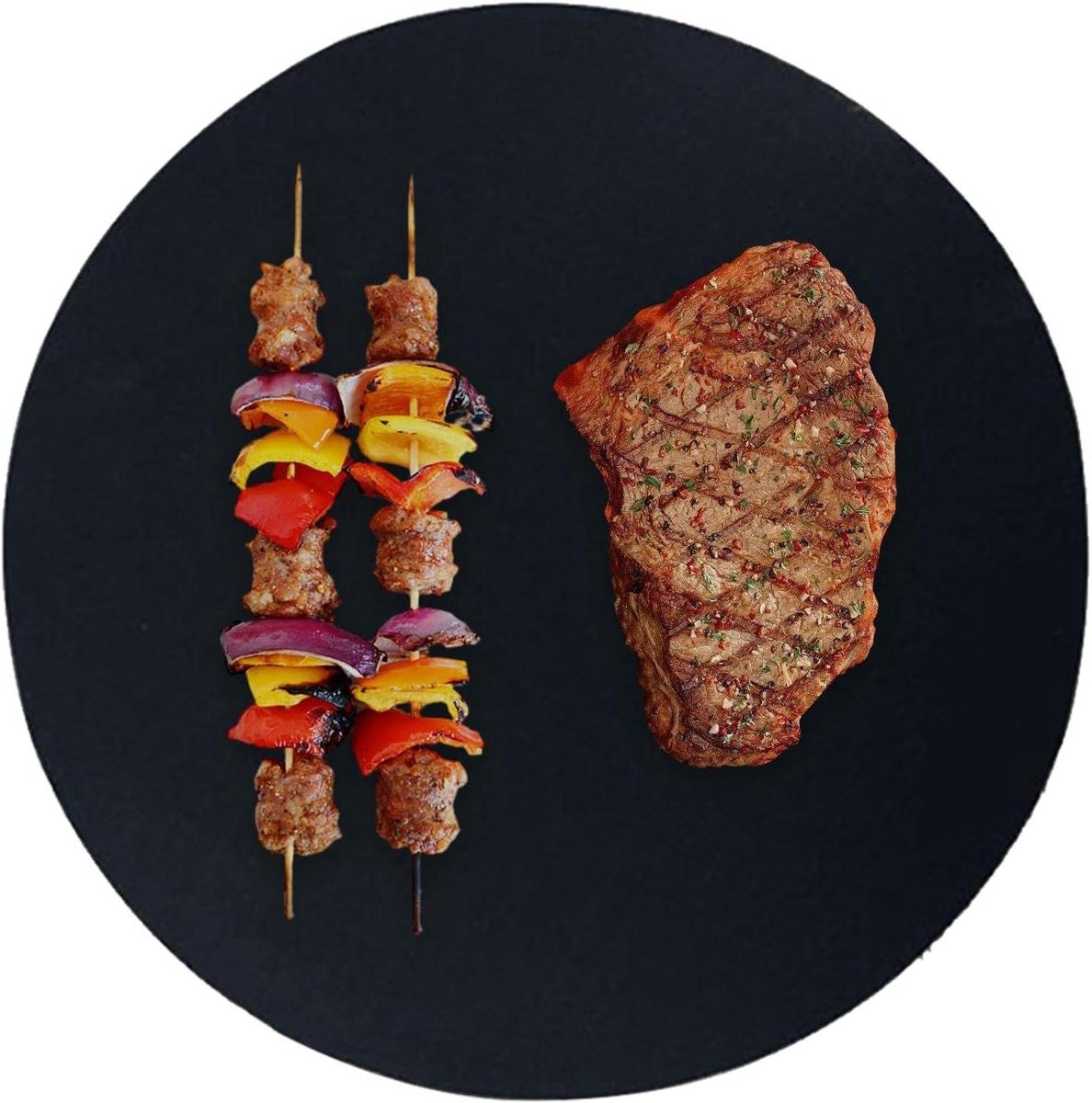 Grill Mat - Bakplaat - Barbecueën - Non-stick oppervlak - 39.5 x 33 cm - Zwart