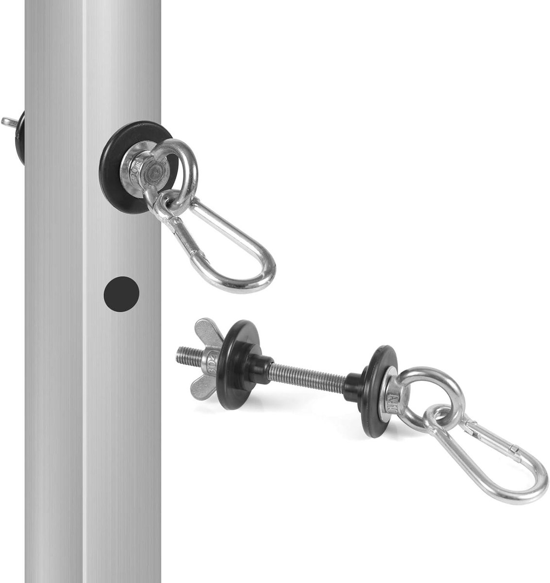 Power Rack Bevestigingen - Squat Rack Accessoires - Kracht Training - Snelkoppelingsgesp - 2 Sets - Zwart