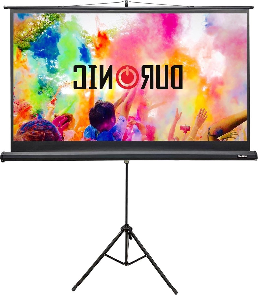 Projectiescherm Statief - Mobiel Scherm - Thuisbioscoop Presentatie - 4:3 Matte Wit - 75 inch - Wit