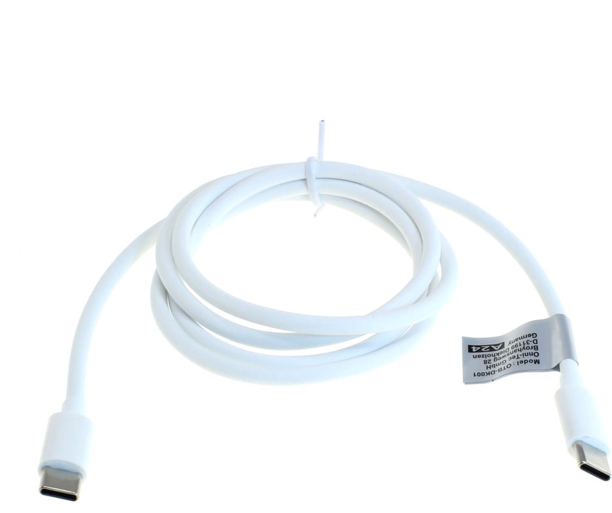 USB-C Kabel - USB 2.0 - 100W PD - 1 meter - Wit