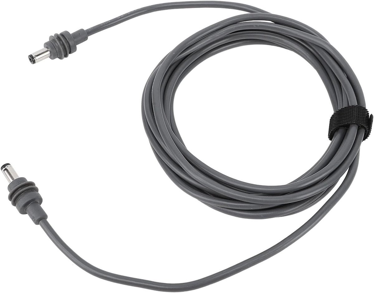 Satelliet DC-kabel - Verlengsnoer Buiten - Apparaten Voeden - Scheurbestendig Rubber - Uitgebreide Lengte - Zwart