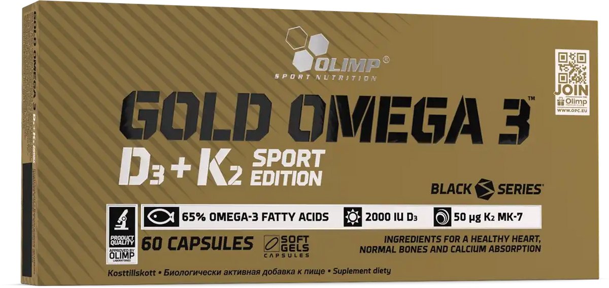 Gold Omega 3 D3+K2 - 60 caps