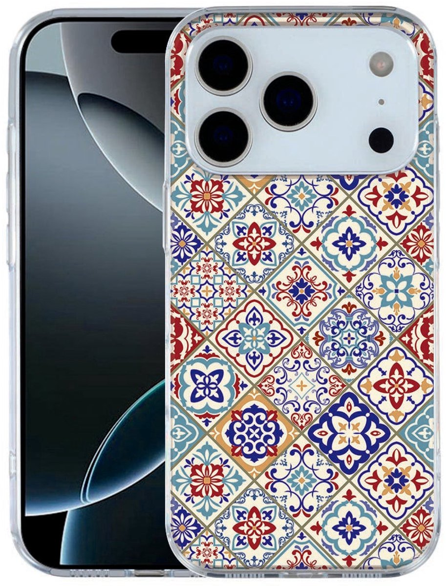 TPU Hoesje Apple iPhone 17 Pro Tiles Color