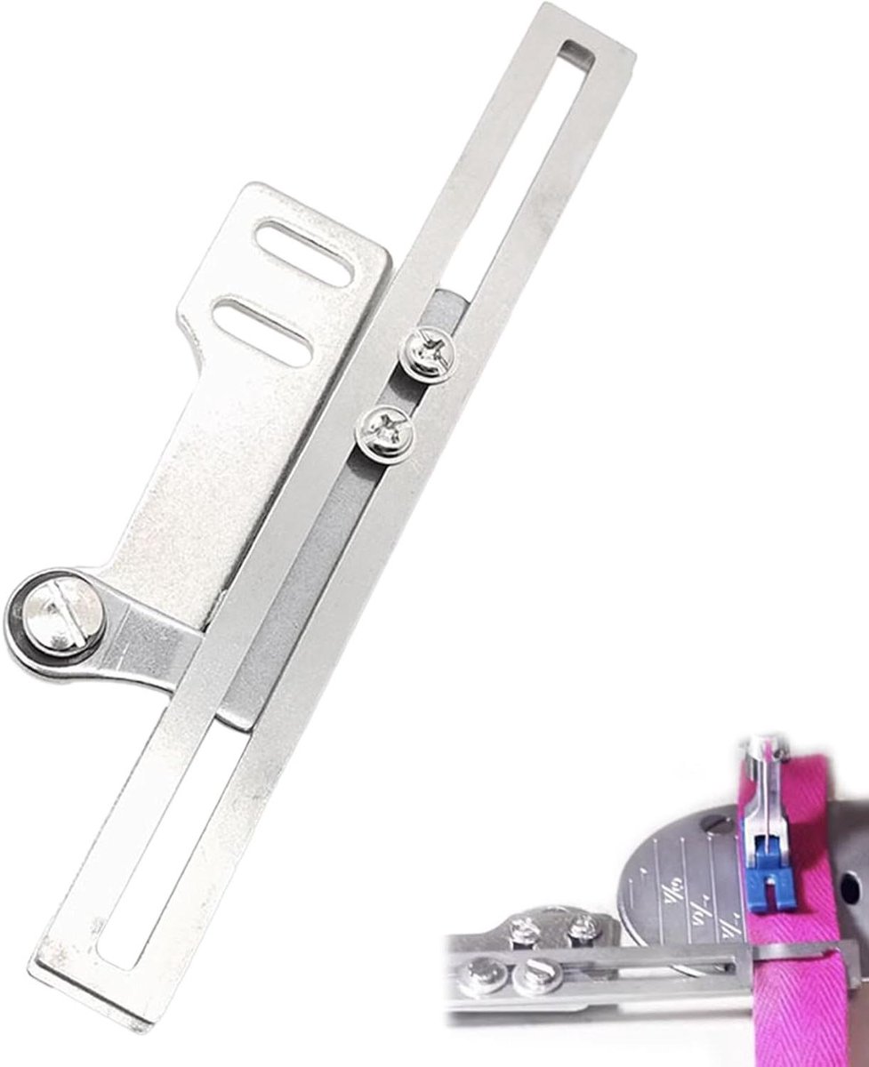 Naaimachine Gids - Naaihulp - Nauwkeurig Naaien - Verstelbare Gids - 15 cm - Zilver