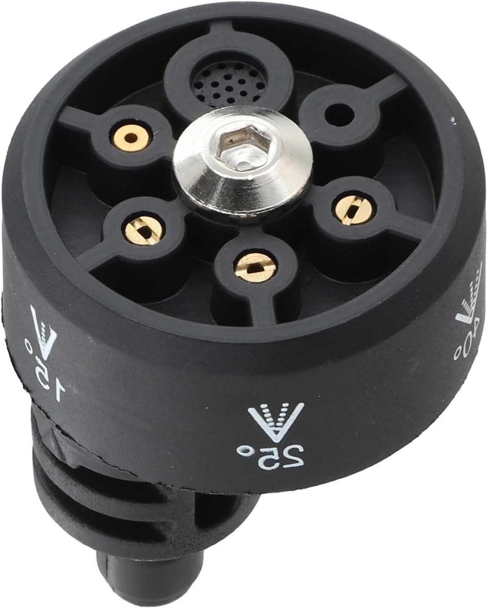 Hogedrukreiniger Mondstuk - Sproeikop 6-in-1 - Auto Reinigen - Zes Sproei Modus - 1/4 Inch Snelkoppeling - Zwart