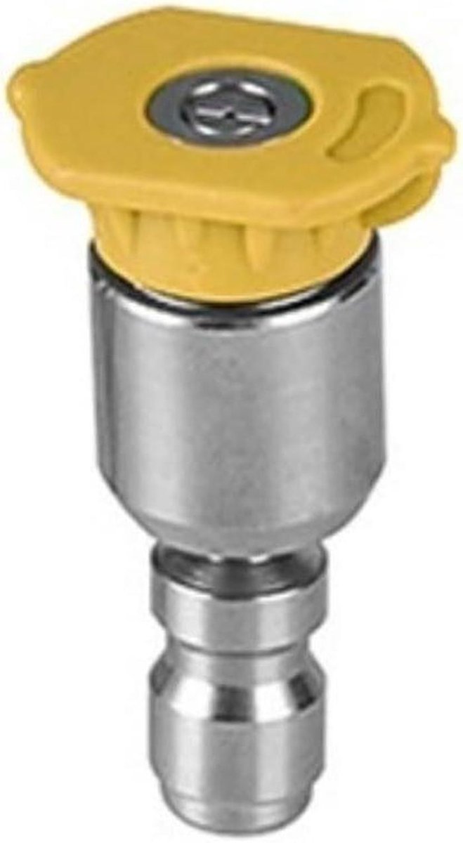 Verstelbaar Mondstuk - Roterende Sproeier - Krachtig Reinigen - 360 Graden Rotatie - 5 x 3 x 3 cm - Geel