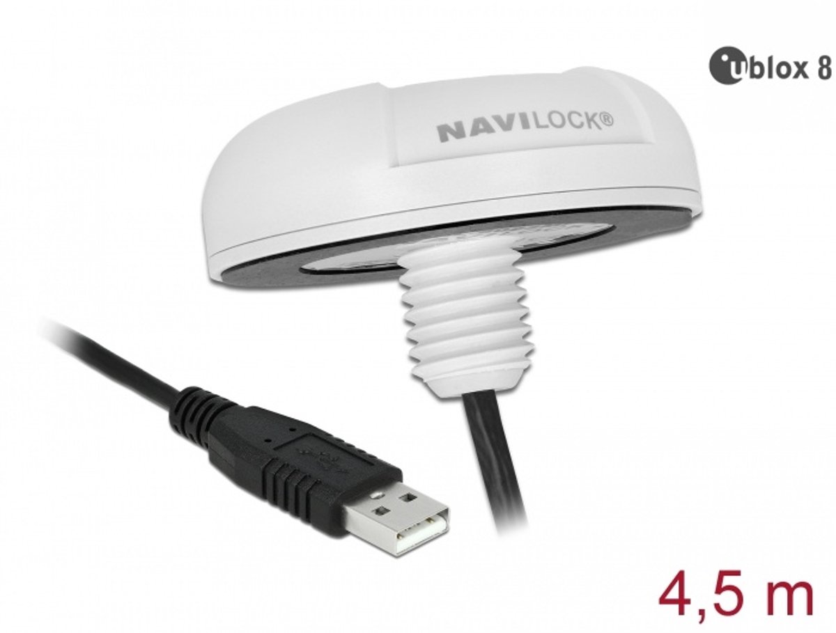 Navilock NL-8022MU GPS receiver White
