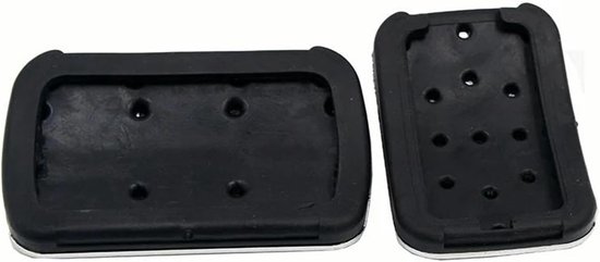 Pedaalhoezen Auto - Voetpedaal Covers - Verbeter Rijervaring - Antislip Rubber Grip - AT MT - Zilver — afbeelding 3