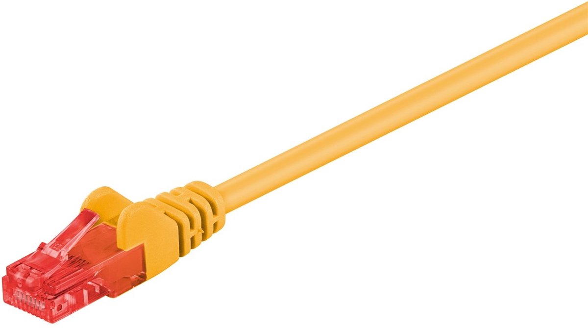 Wentronic CAT6 Netwerkkabel - RJ45 - Geel - 7 m