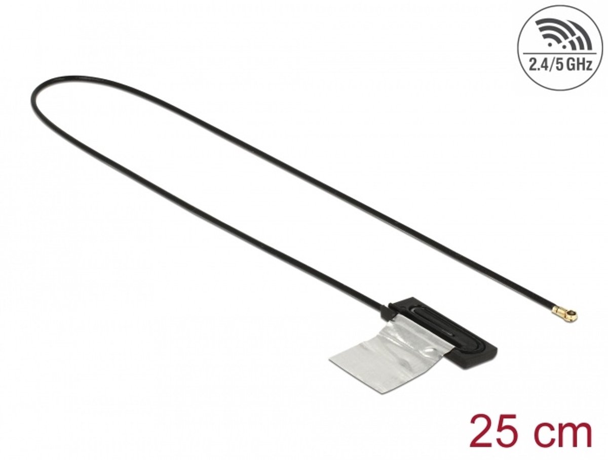 Dual Band Wlan WiFi 6 Antenne I-Pex Inc., MHF® 4L Plug 1 DBI 25 cm CCD Intern