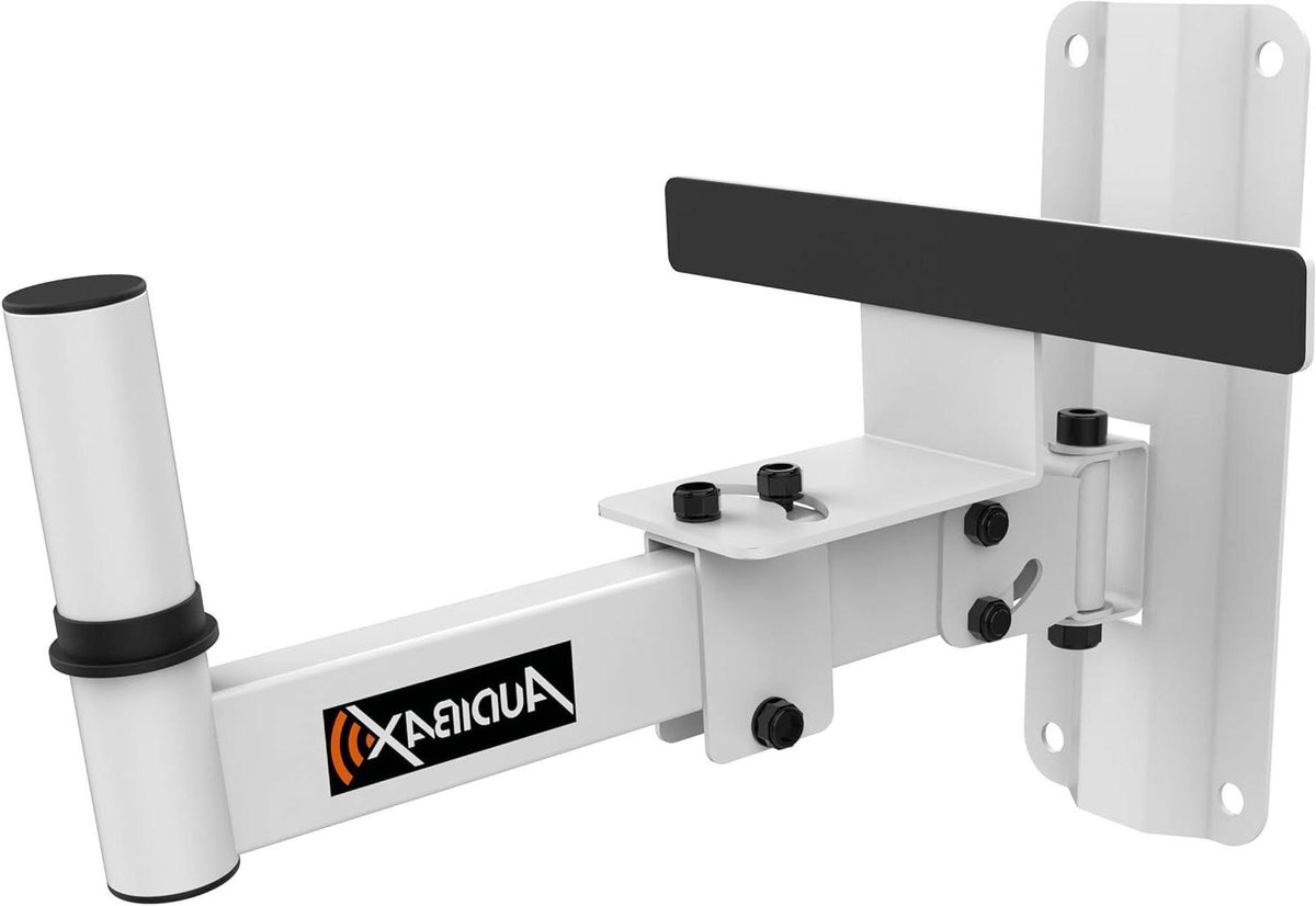 Luidspreker Wandhouder - Universele Beugel - Professioneel Geluid - Kantelbaar Ontwerp - 25 kg Draagkracht - Wit