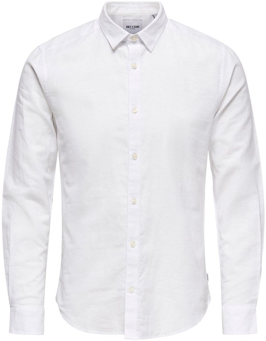 ONLY & SONS - ONSCAIDEN LIFE LS SOLID LINEN BLEND NOOS Heren Overhemd