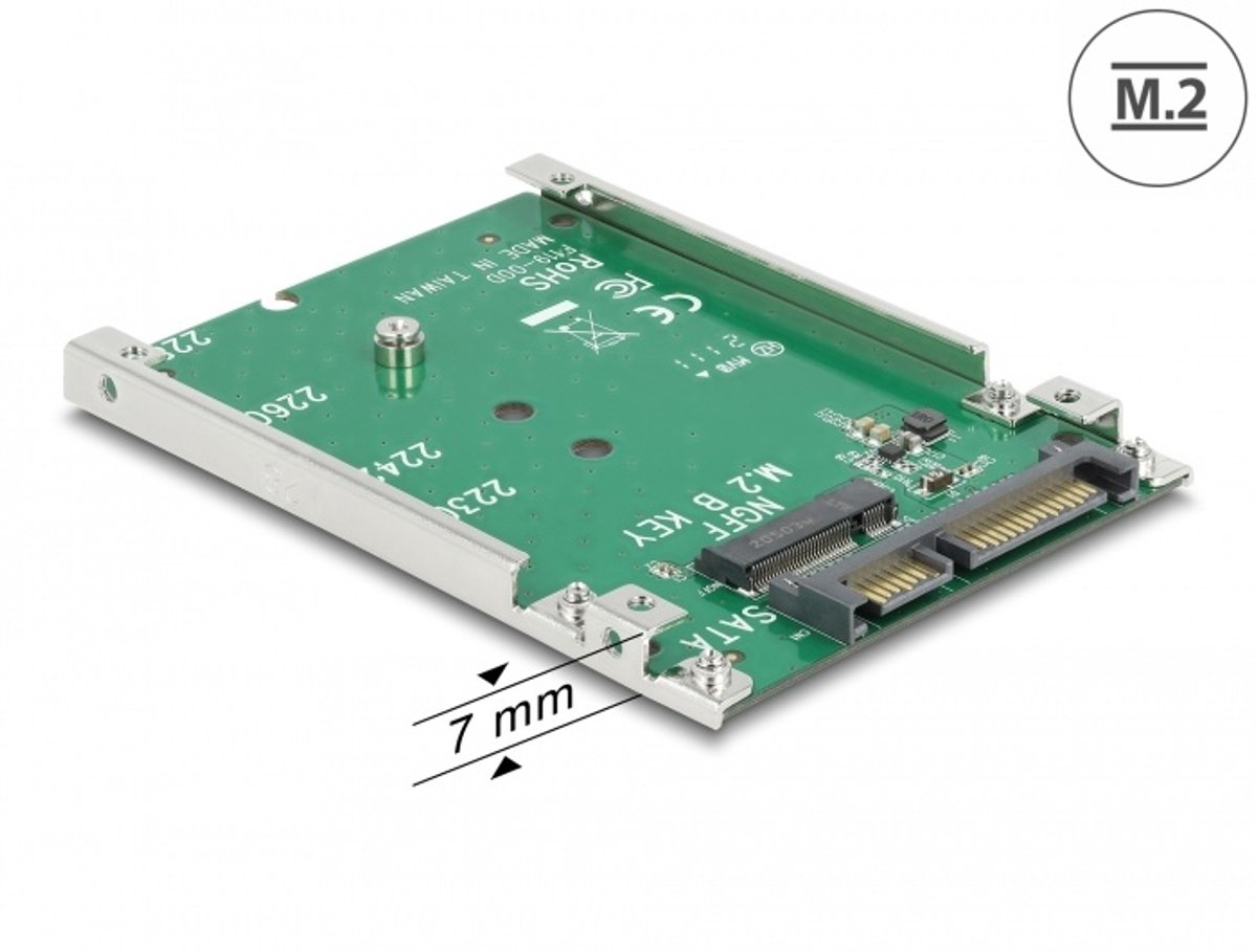 Konverter SATA 22P>M.2 NGFF 2 5"