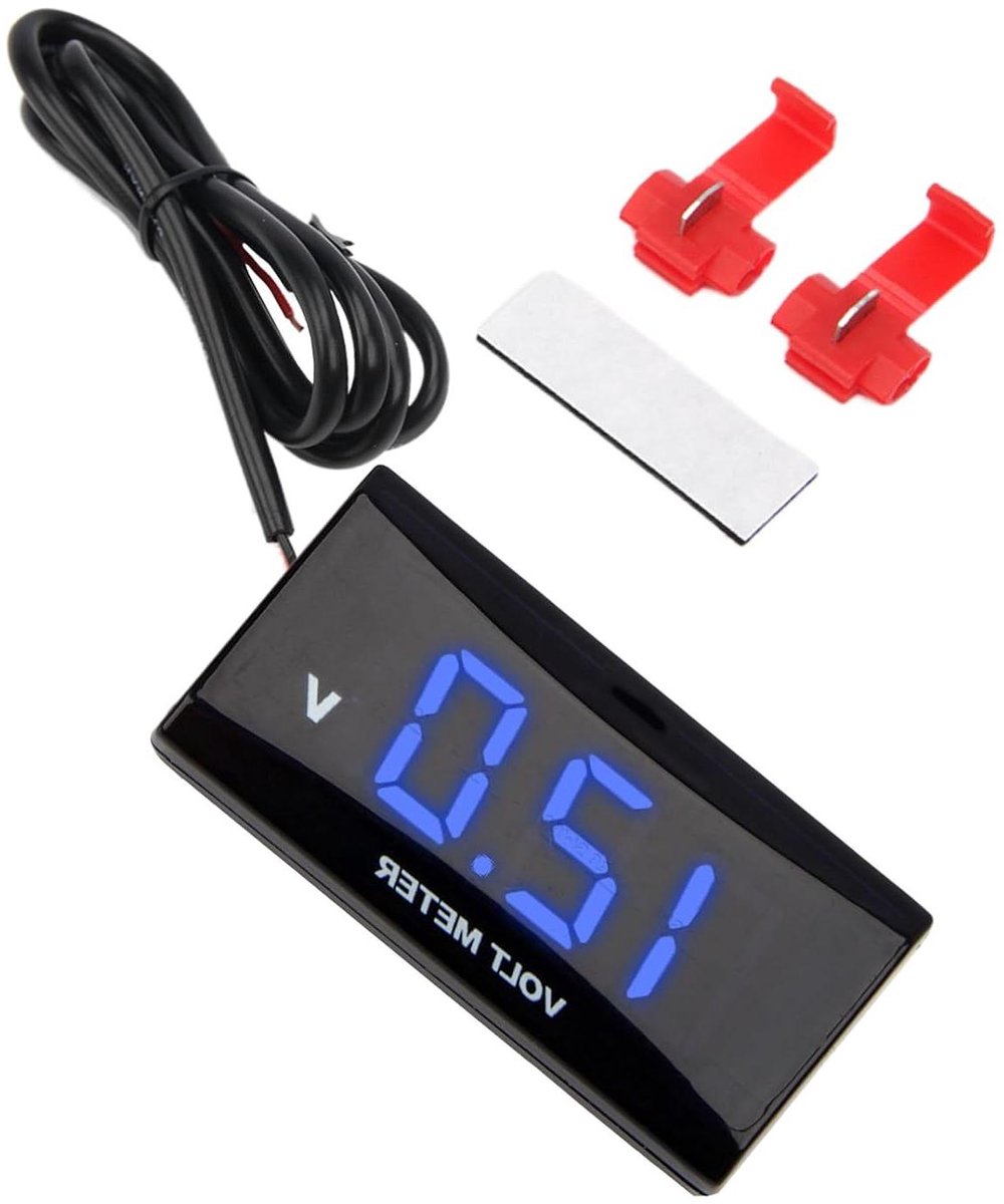 Batterijmonitor - Accu Tester - Voertuig Onderhoud - Digitaal Display - 0-20V - Blauw