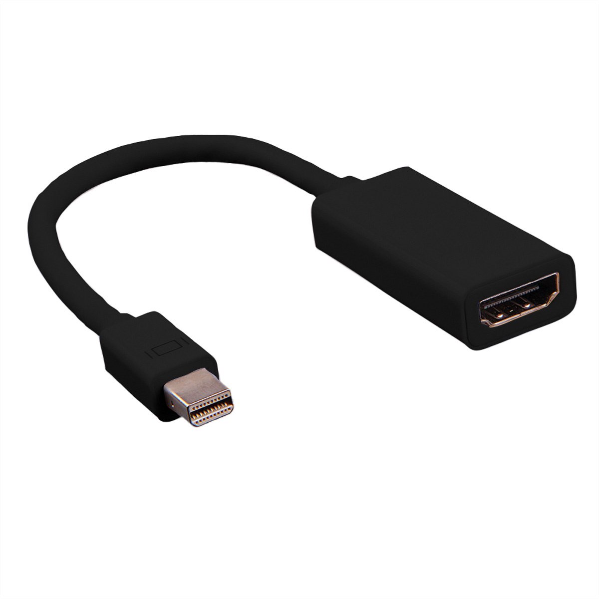 Value 12.99.3130 DisplayPort-kabel Mini-displayport / HDMI Adapterkabel Mini DisplayPort-stekker, HDMI-A-bus 0.15 m Zwa