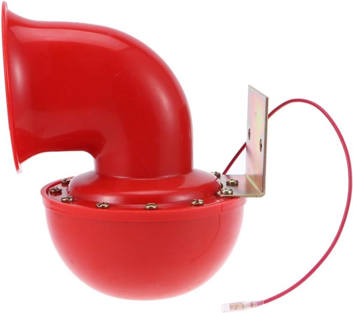 Luidspreker Hoorn - Auto Toeter - Verkeersveiligheid - Krachtig Geluid - 13x13x21cm - Rood