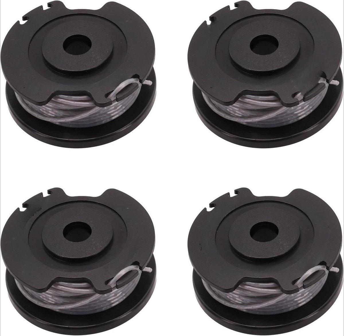 Reservedraadspoel - Trimmerdraad Spoel - Gazon Onderhoud - Perfecte Pasvorm - 4 Stuks - Zwart