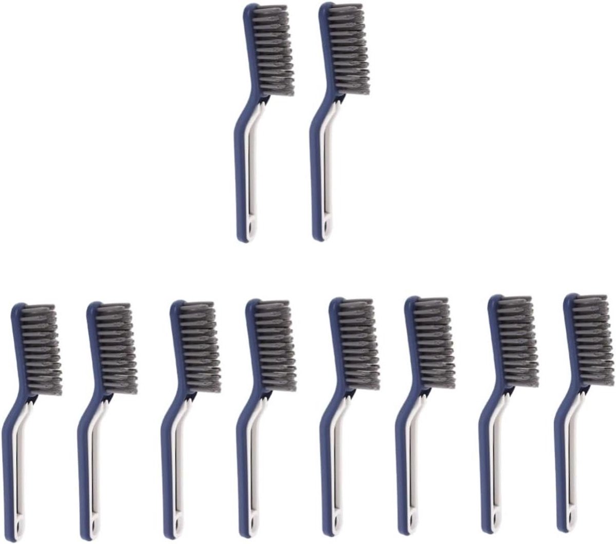 Keukenborstel Set - Ovenreiniger Kookplaat - Keuken Schoonmaken - Krachtige Reiniging - 10 Sets - Blauw