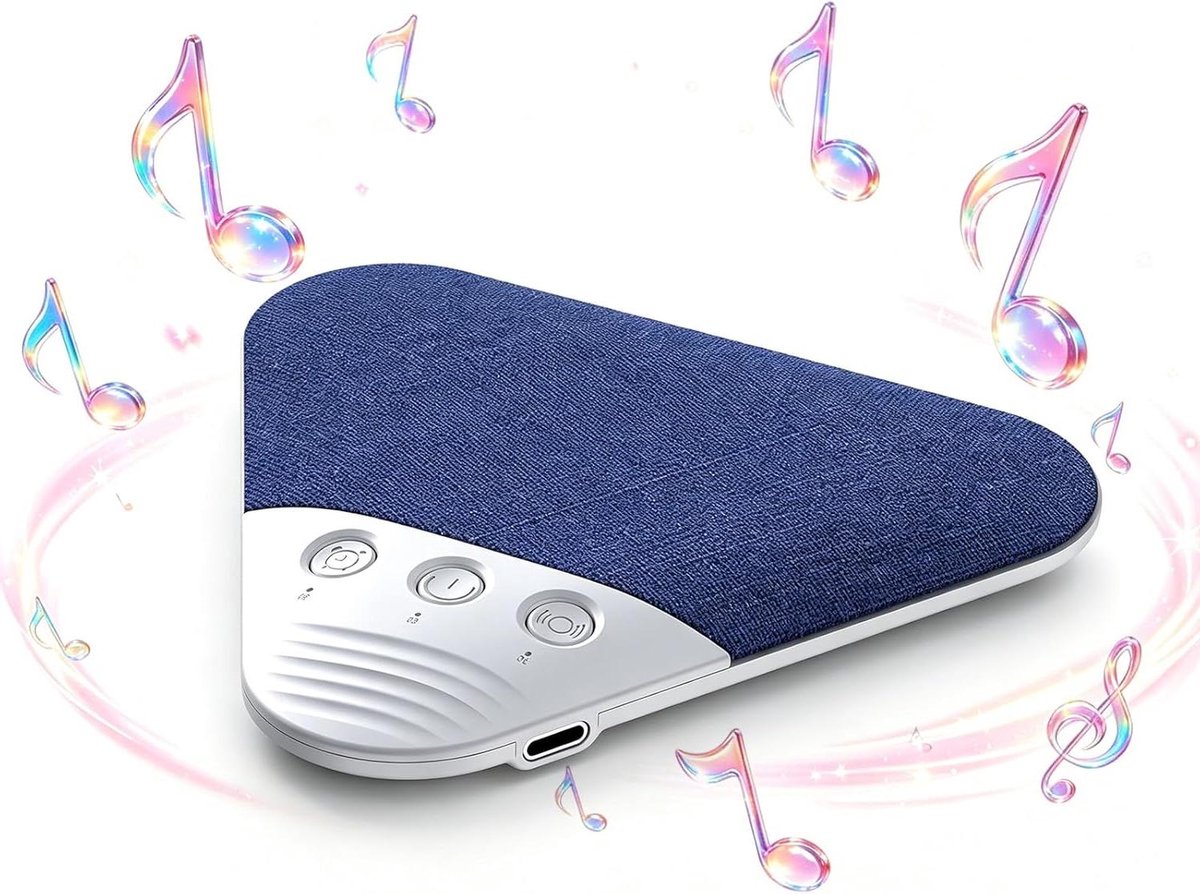 Kussenluidspreker Bluetooth - Draadloze speaker - Rustig slapen - Persoonlijke geluidsoase - 120 gram - Blauw