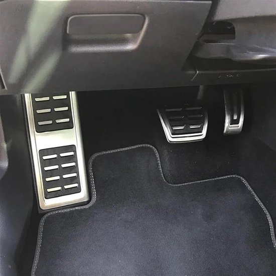Pedaalhoezen Set - Auto Voetpedalen - Veilig Rijden - Antislip Oppervlak - AT With Rest - Zwart — afbeelding 2
