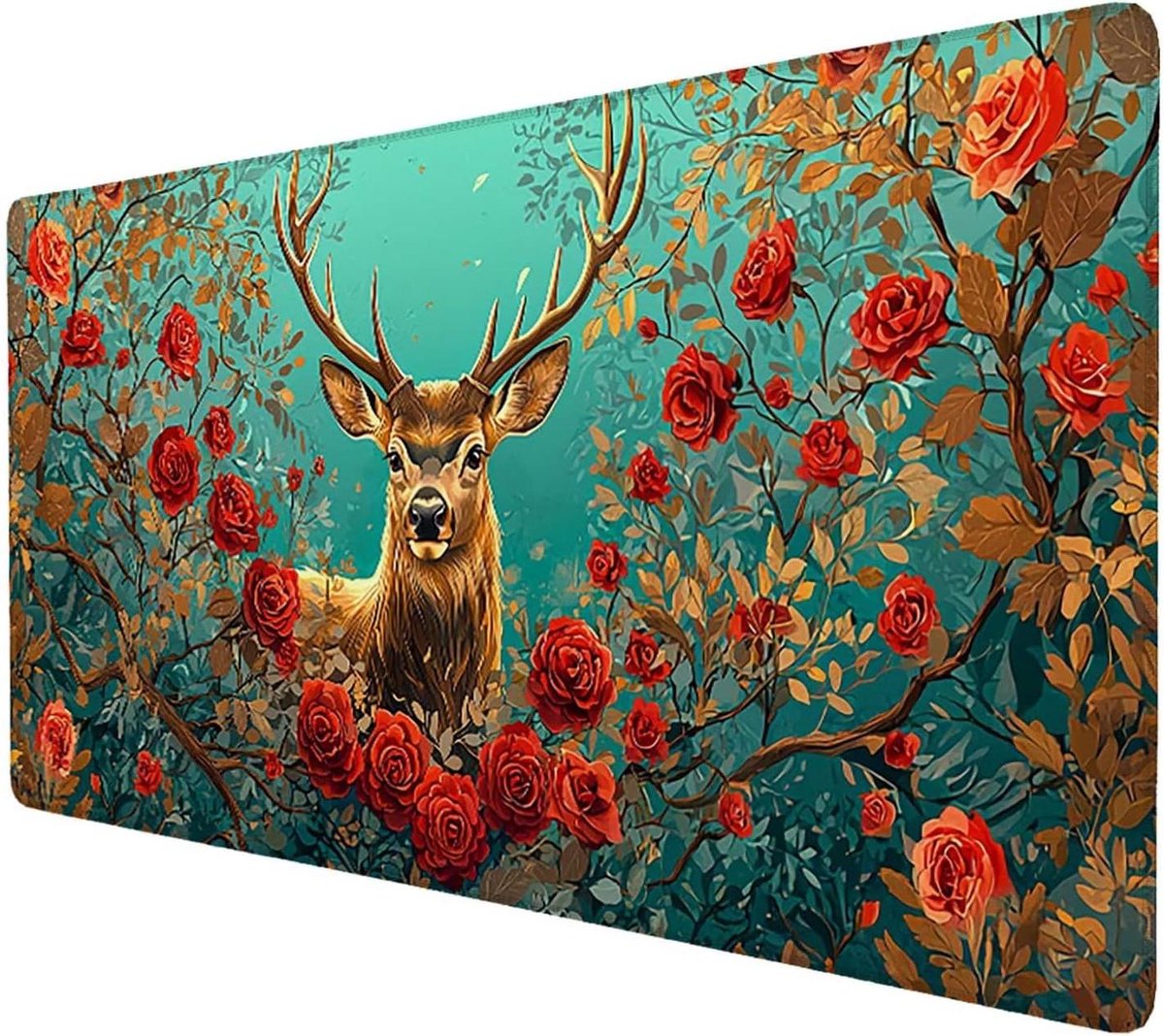 Grote Muismat - Bureaumat Bureauonderlegger - Gaming en Kantoor - Ultraglad Oppervlak - 120 x 60 cm - Meerkleurig