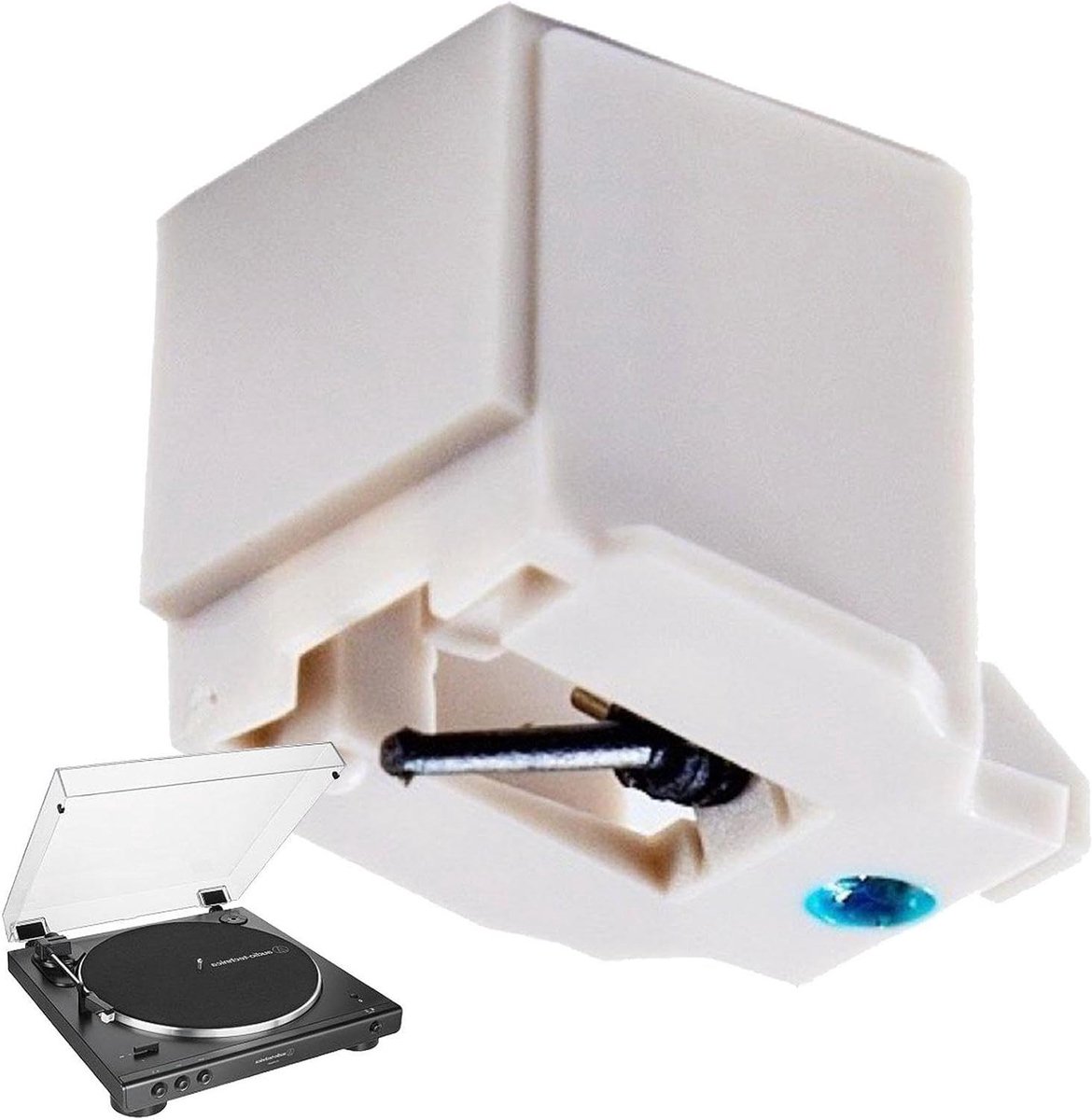 Naald Platenspeler - Vervangende Naald - Muziek Luisteren - Duurzaam ABS Materiaal - 10 gram - Zwart
