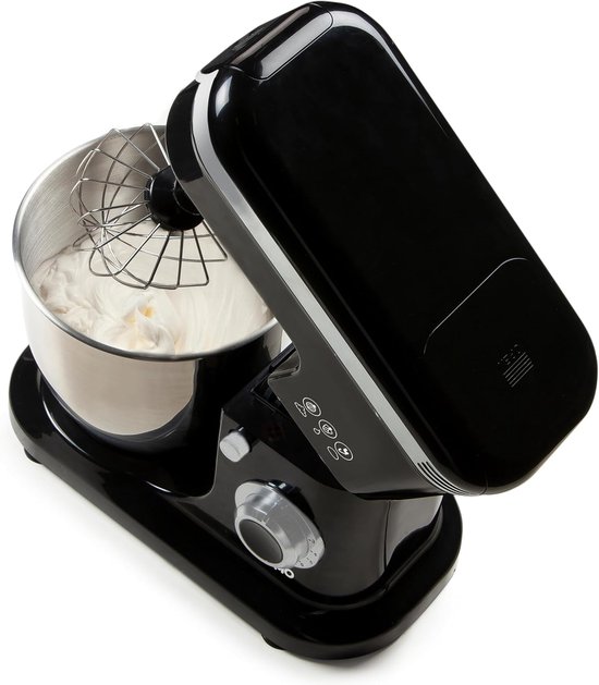 Keukenmachine - Mixer Foodprocessor - Koken Bakken - Krachtige Motor - 6 Liter - Zwart — afbeelding 4